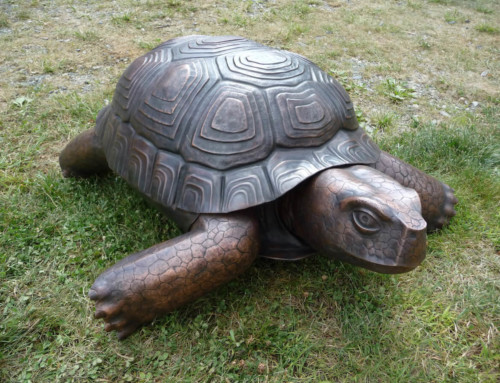 Copper Tortoise Sculpture