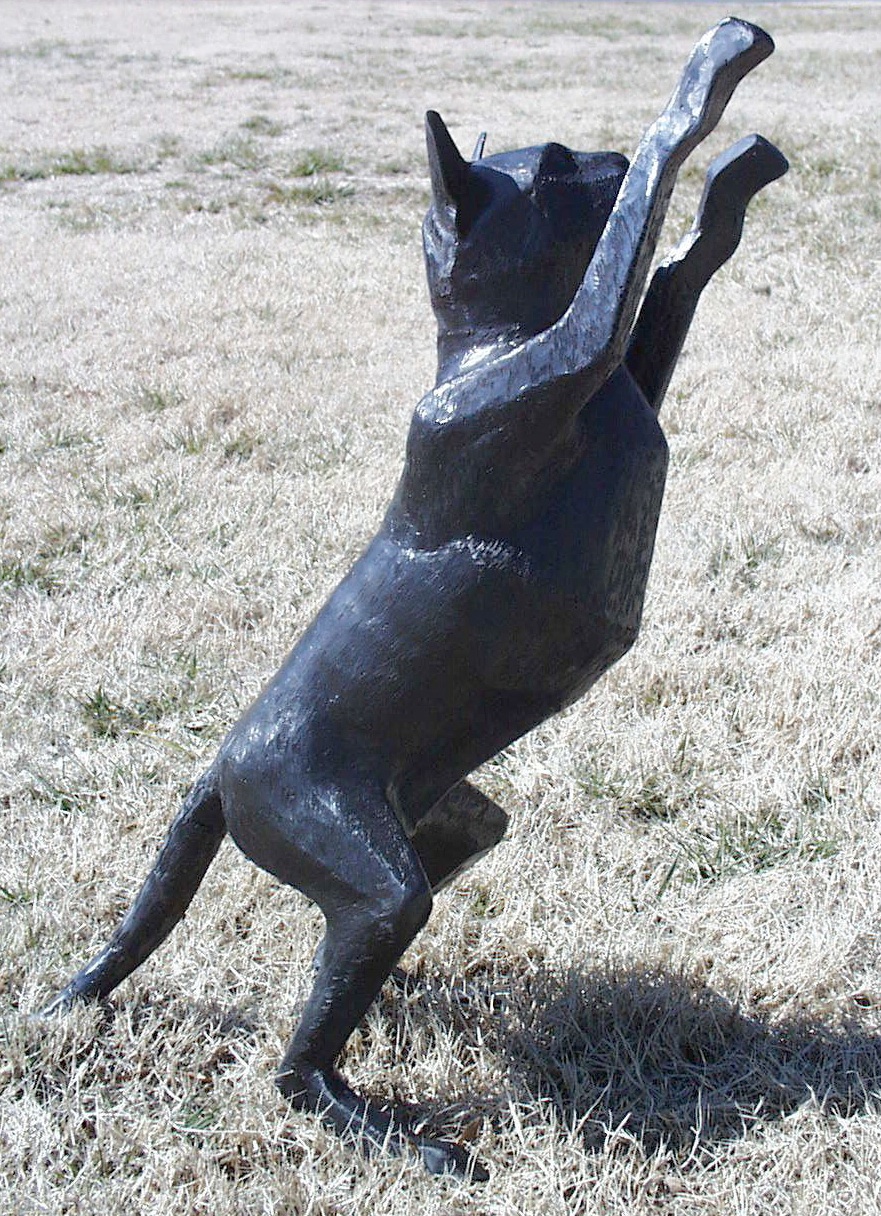 Welded Steel Cat Sculpture